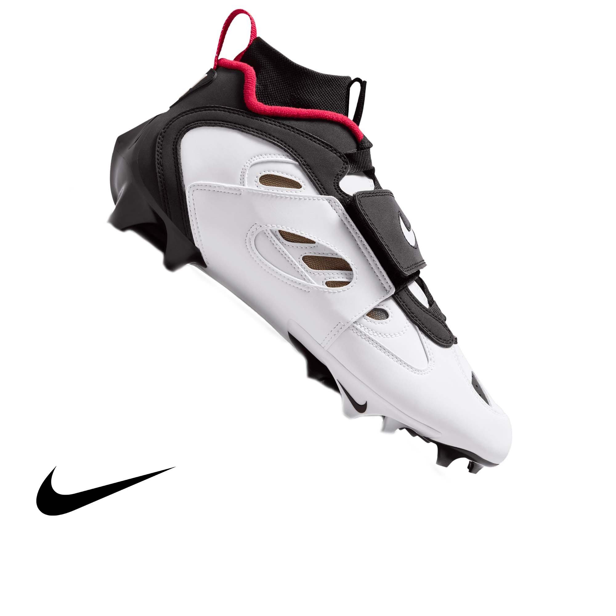 Nike Diamond Turf 2 "49ers" Men's Football Cleat - BLACK/WHITE/PRIME RED/METALLIC GOLD